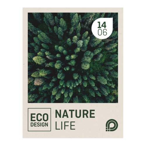 Posters eco/natural paper, A4, printed on both sides 1