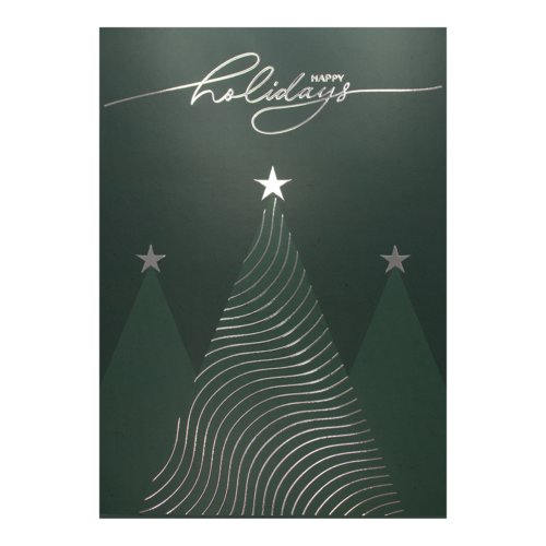 Christmas postcards with spot hot foil stamping, A6 8