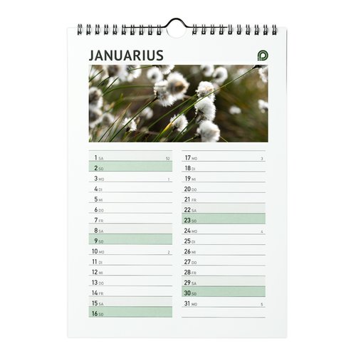 Wire-o Wall Calendars, A4, 4/0 colours 3