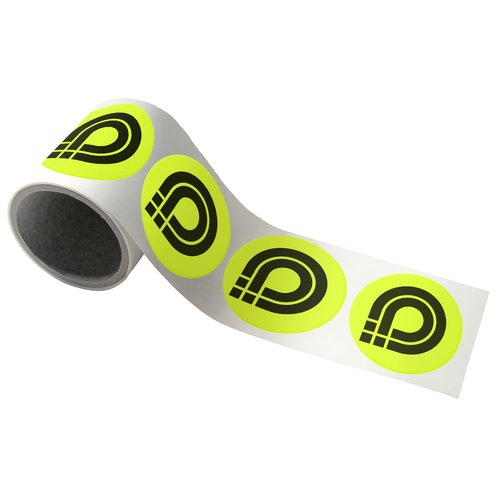 Round self-adhesive labels, free format 4