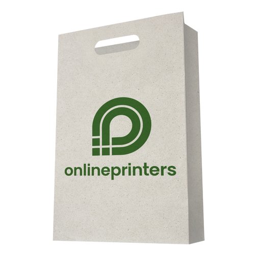 Nat. paper die cut handle bags, 24 x 34 x 10 cm 3