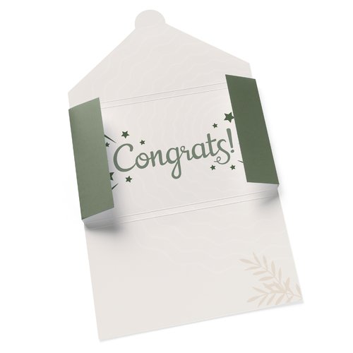 Gift card holder with tuck tab flap for A4, printed on both sides 5